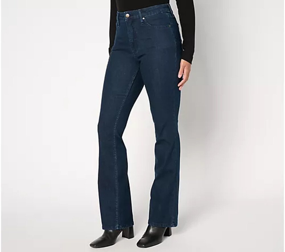 BEAUTIFUL by Lawrence Zarian Size 12 Dark Rinse Baby Boot Jeans
